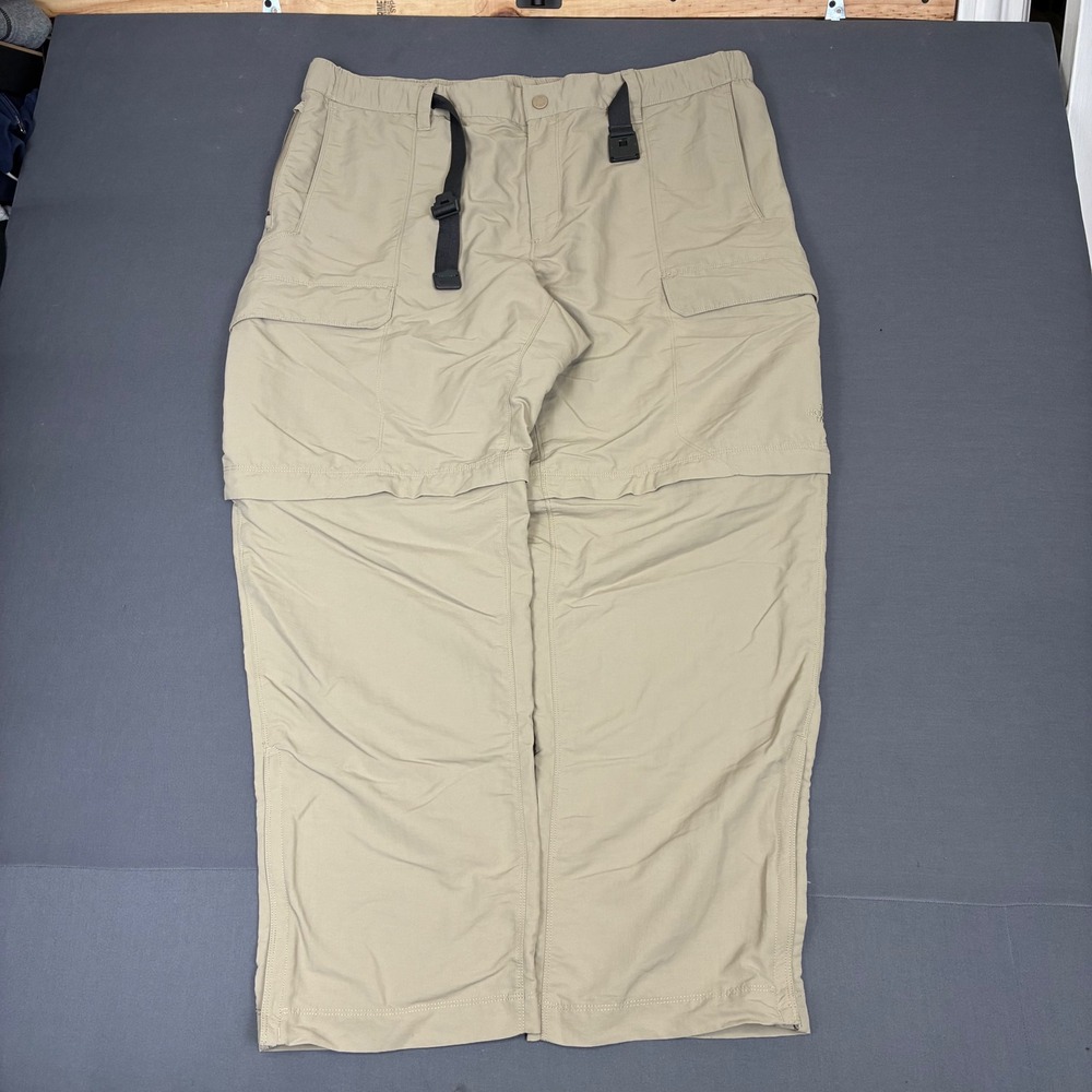 The North Face Men's Beige Tan Convertible Hiking Pants Size XXL (40x31) Outdoor